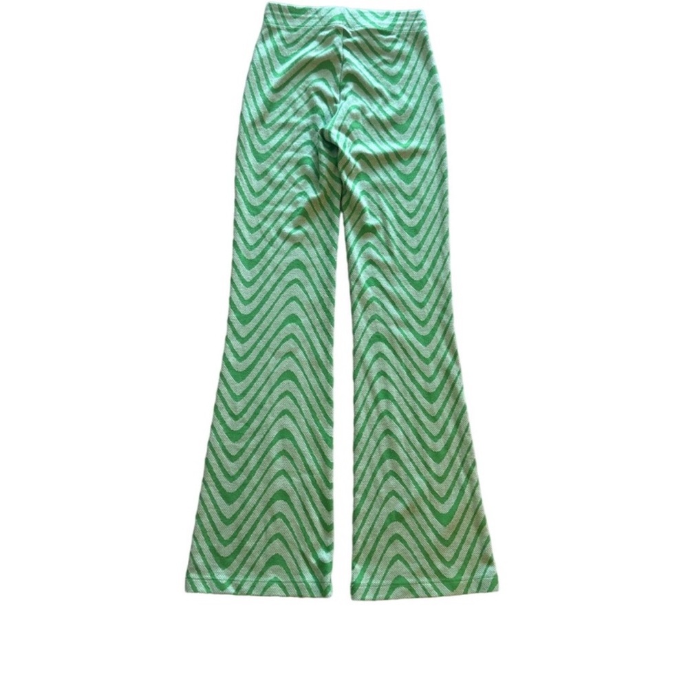 Urban outfitters Bryn Green Wave Print Pull On Flare Pant - Urban Outfitter’s XS - Picture 8 of 9